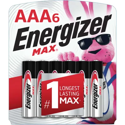 MAX AAA Batteries (6 Pack), Triple A Alkaline Batteries