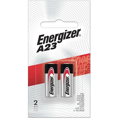 A23 Batteries 2 pack, 12V Miniature Alkaline Specialty Batteries