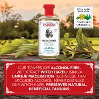 Unscented Alcohol-Free Witch Hazel Face Toner with Aloe Vera