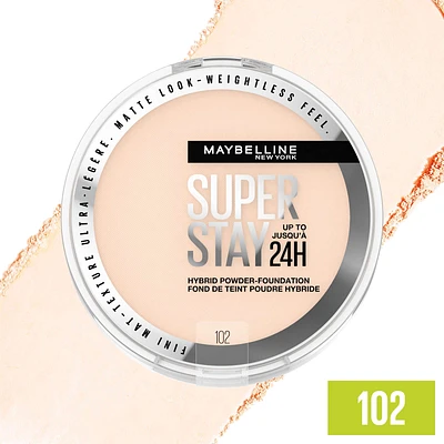 Super Stay 24 Hour Hybrid Powder Foundation, Waterproof, Vegan, Mattifying