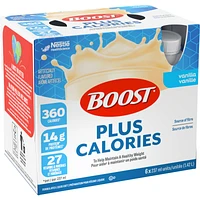 PLUS Calories Vanilla Formulated Liquid Diet Drink, 6 x 237ml