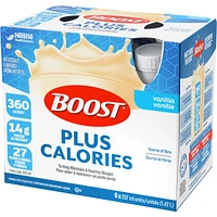 PLUS Calories Vanilla Formulated Liquid Diet Drink, 6 x 237ml