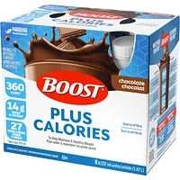 PLUS Calories Chocolate Formulated Liquid Diet Drink, 6 x 237ml