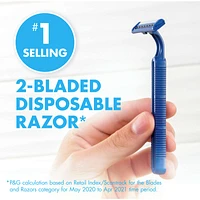 Gillette Sensor2 Fixed Head Men's Disposable Razors, 18 Pack