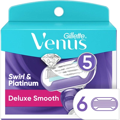 Gillette Venus Swirl  Women's Razor Blade Refills, 6 Refills