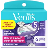 Gillette Venus Swirl  Women's Razor Blade Refills, 6 Refills