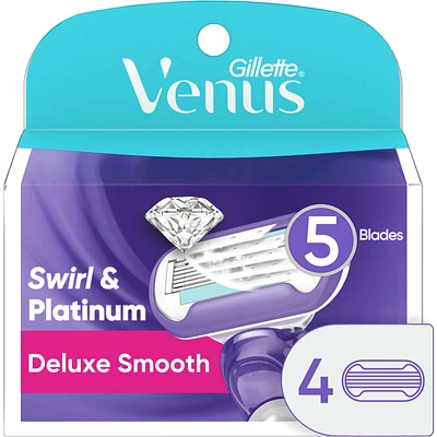 Gillette Venus Swirl Women's Razor Blades, 4 Refills