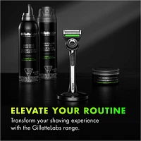 GilletteLabs with Exfoliating Bar Razor for Men - 1 Handle, 1 Razor Blade Refill