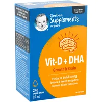 Supplements for Baby Vitamin D and DHA, For Babies 0-2 Years, Drops