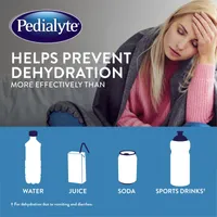 Pedialyte® AdvancedCare, Electrolyte Oral Rehydration Solution, Blue Raspberry, 1-L Bottle