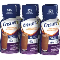 Ensure High Protein 16 g of protein, ready-to-drink nutritional supplement, Chocolate, 6 x 235 mL