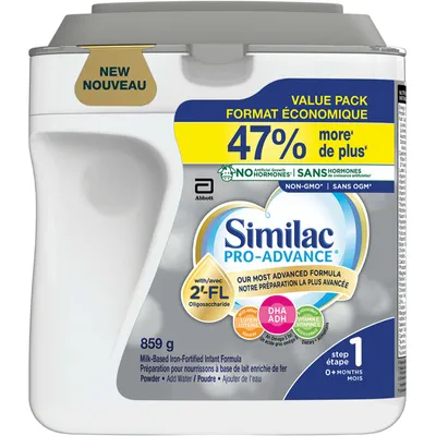 Similac Pro-Advance® Step 1 Baby Formula, 0+ Months, with 2'-FL. Immune Support Innovation: 2'-FL, Powder, 859 g