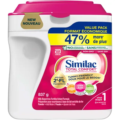 Total Comfort Baby Formula, Powder, 0+ Months, Pink