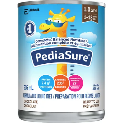 PediaSure®, Formulated Liquid Diet, Chocolate, 12 count, 2820 mL