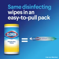 Clorox On-The-Go Disinfecting Wipes, Fresh Meadow, 15 Count