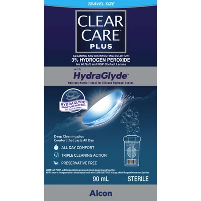 Clear Care Plus Travel Size 90ml