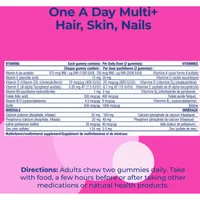 Multi+ Hair, Skin & Nails Multivitamin Gummies - Daily Vitamin Plus Support For Healthy Hair, Skin And Nails With Biotin And Vitamins A, C, E And Zinc For Women and Men