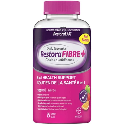 RestoraFIBRE+ 6 in 1 Gummies 75s