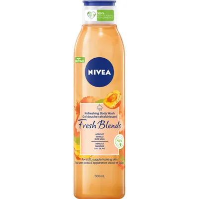 NIVEA Fresh Blends Refreshing Body Wash with Apricot, Mango and Rice Milk (500 mL)