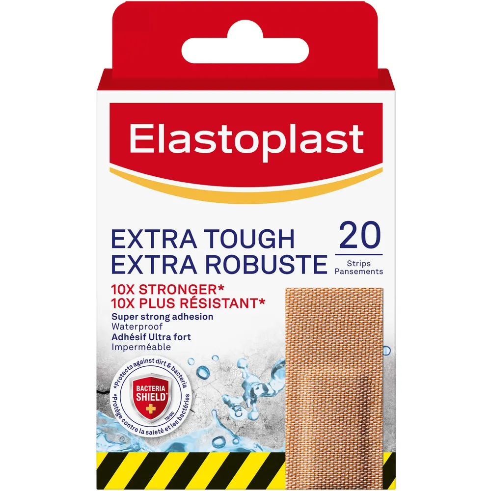 Elastoplast Aqua Protect Waterproof Adhesive Bandages | 40 Strips,  Transparent | 100% Waterproof | Extra Strong Adhesion | Ideal for washing