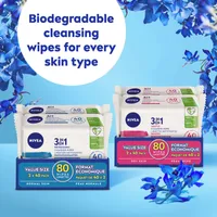 3-IN-1 Biodegradable Normal Skin Cleansing Wipes