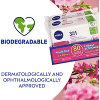 3-IN-1 Biodegradable Dry Skin Cleansing Wipes