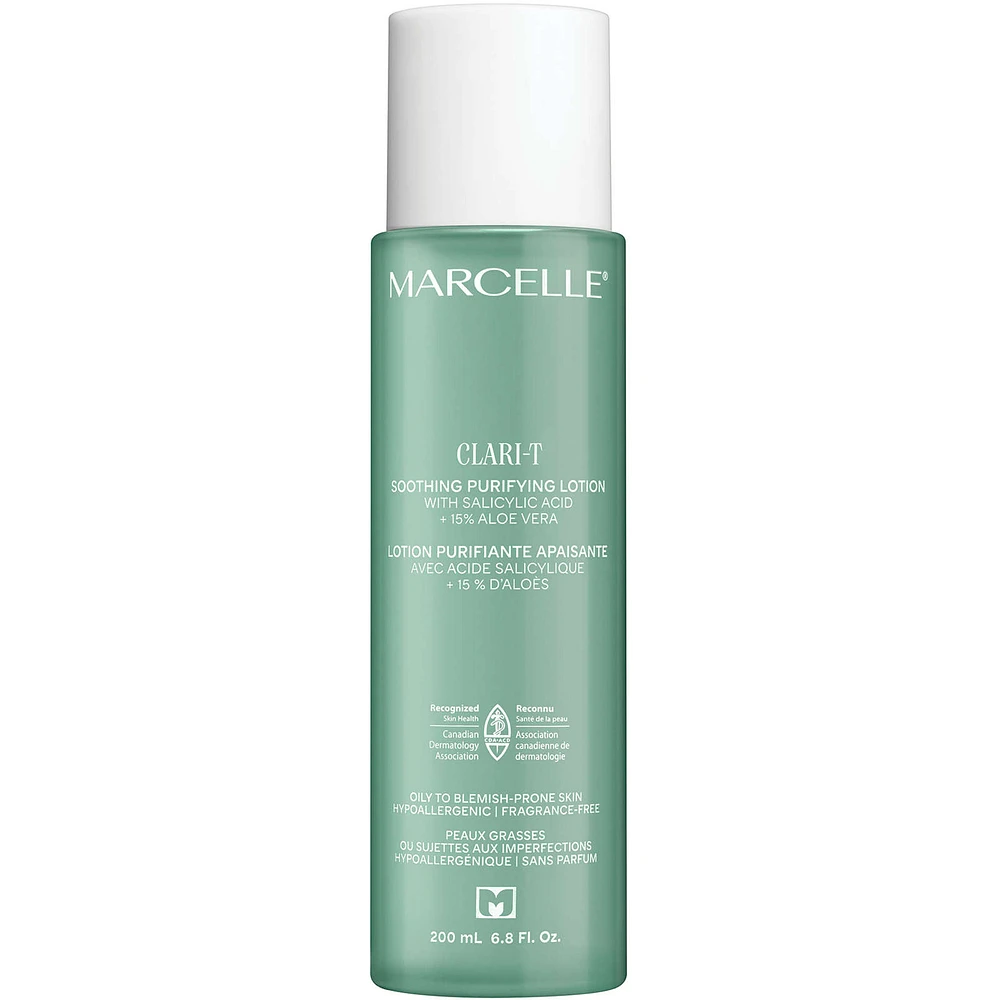 Clari-T Soothing Purifying Lotion
with Salicylic Acid + 15% Aloe Vera