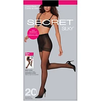 Sheer Run-Resistant Control Top Panty w/Sandalfoot