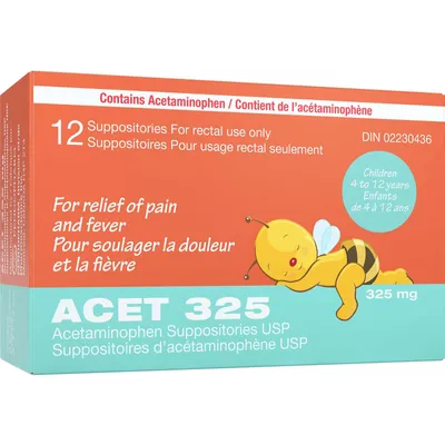 ACET 325mg Suppositories