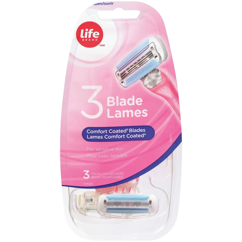 Equate Twin Blade Disposable Razors for Women, Pack of 12 Razors