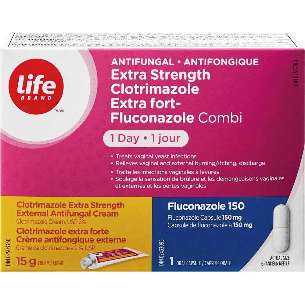 Life Brand Extra Strength Clotrimazole-Fluconazole Combi