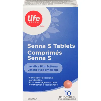 Senna S Tablets Laxative Plus Softener