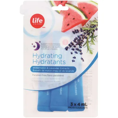 Hydrating Sleep Face Masks - Watermelon & Lavender Extracts