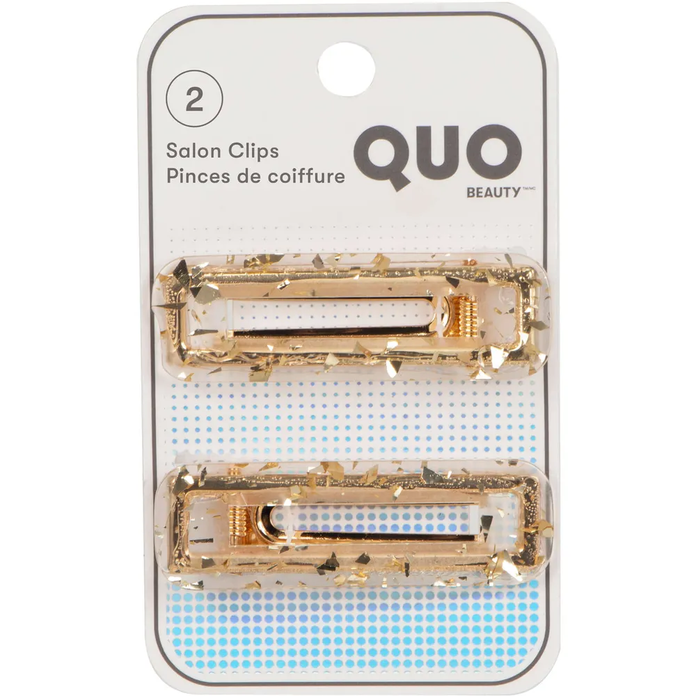 2pk Clear  Resin Salon Clip