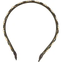 Olive headband with chain detail