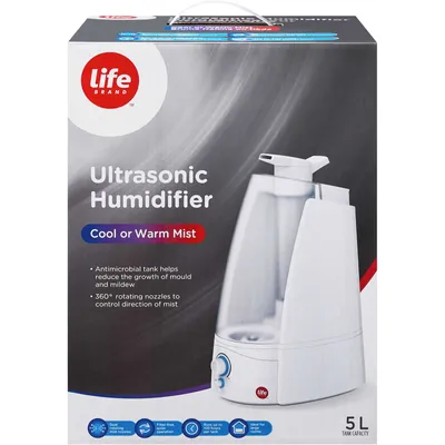 Cool or Warm Mist Ultrasonic Humidifier 5L