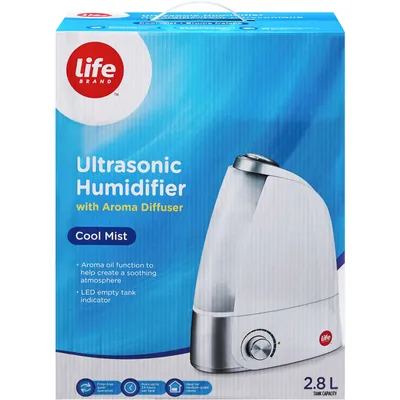 Cool Mist Ultrasonic Humidifier with Aroma Diffuser 2.8L