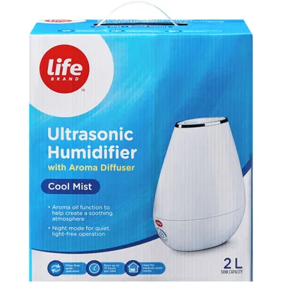 Cool Mist Ultrasonic Humidifier with Aroma Diffuser 2L