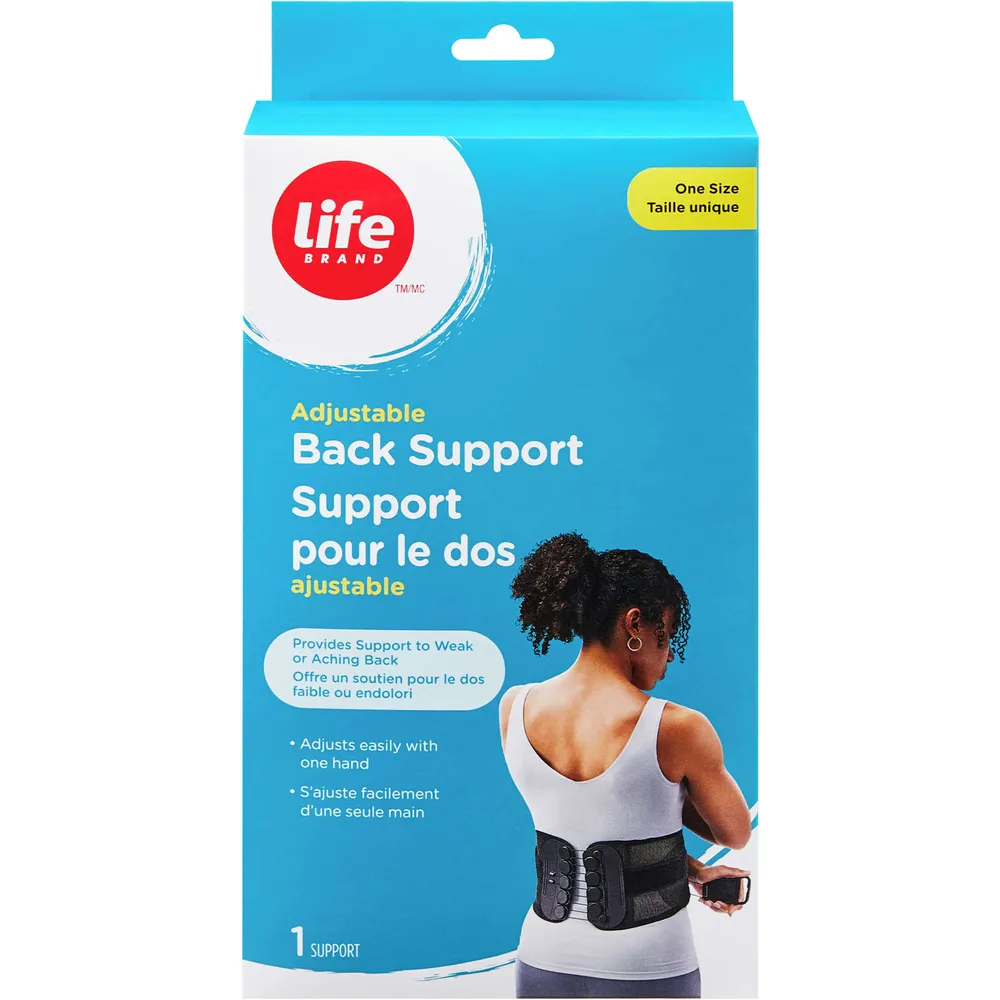 Life Brand Adjustable Back Support One Size