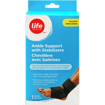 Ankle Support with Stabilizers One Size