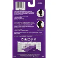 LB Sheer Hosiery Pantyhose Black -20 Compression