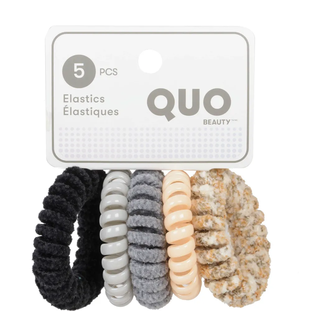 5 Pack Textured Cord Elastics