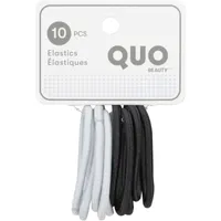 10 Pack Regular Elastics Black