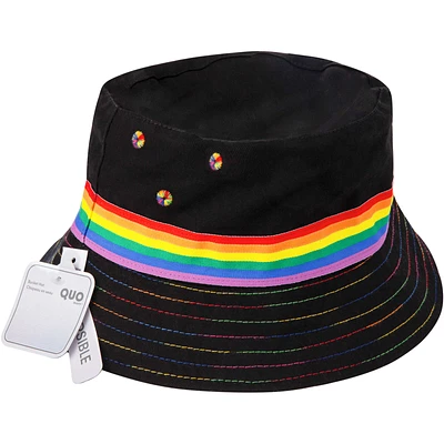 Reversible Rainbow Bucket Hat