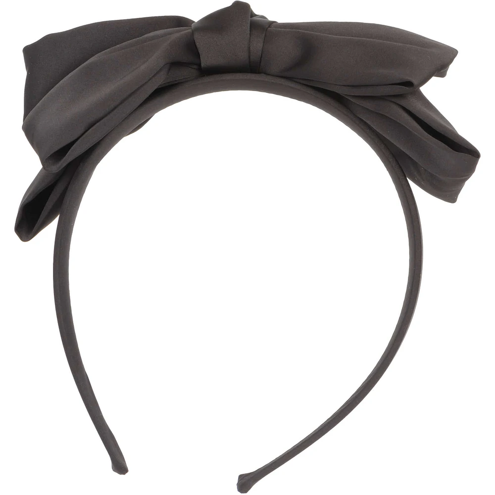 Qb Headband Bow Black