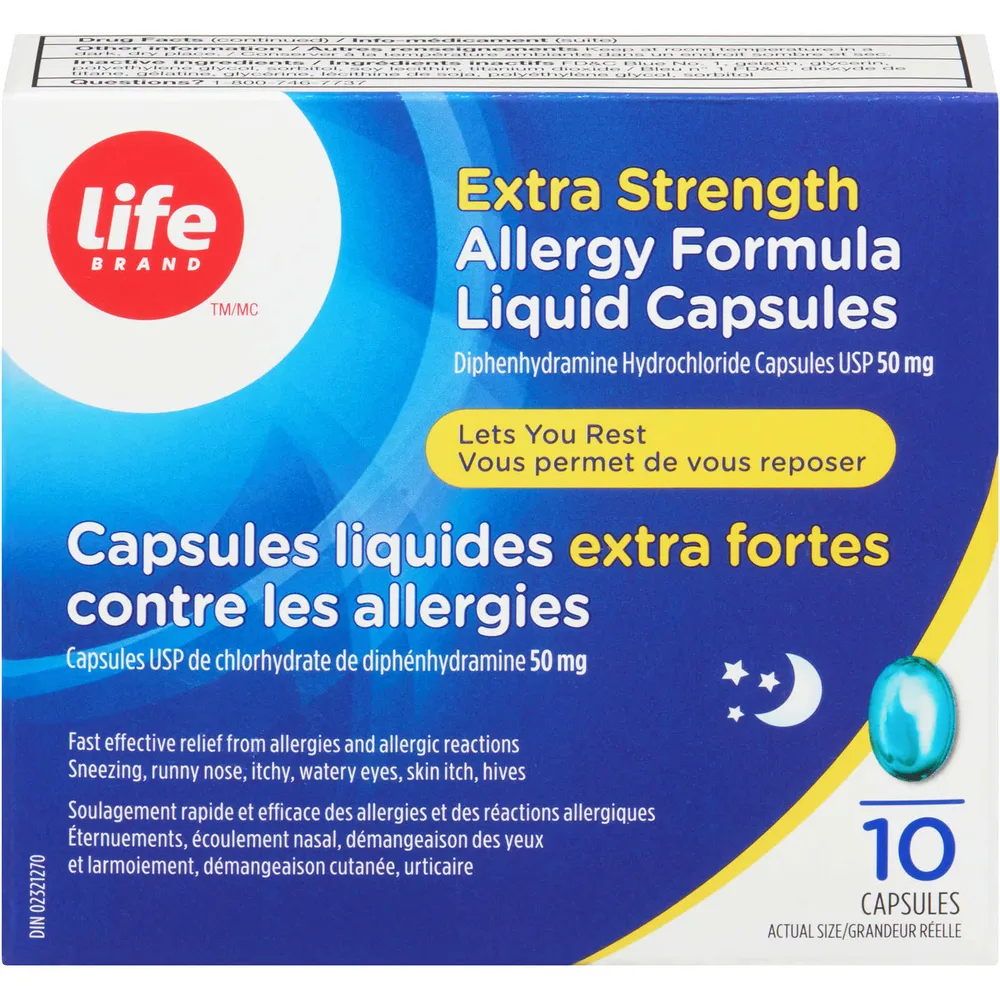 LB Allergy Formula Liq Caps XS