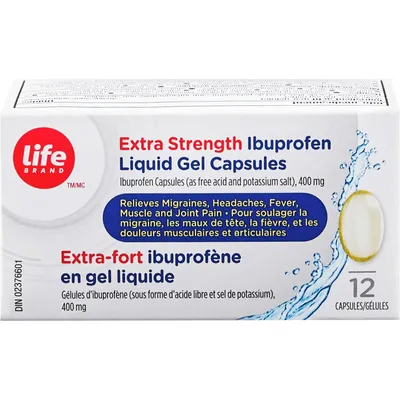 Extra Strength Ibuprofen Liquid Gel Capsules