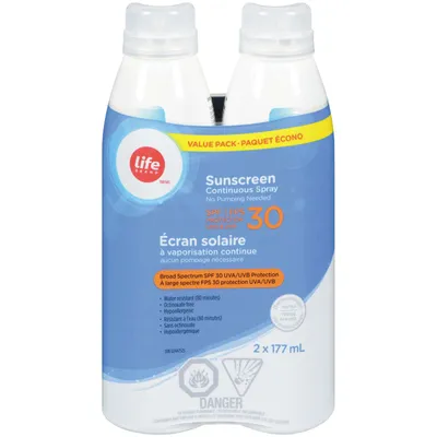 LB Sunscreen Continuous Spray SPF30 Value Pack