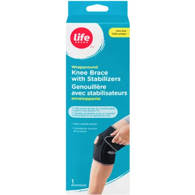 Wraparound Knee Brace with Stablizers