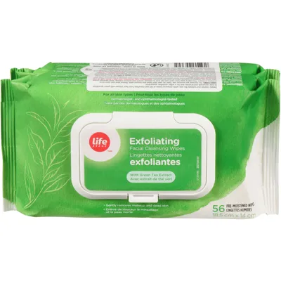 Exfoliating Facial Cleansing Wipes
